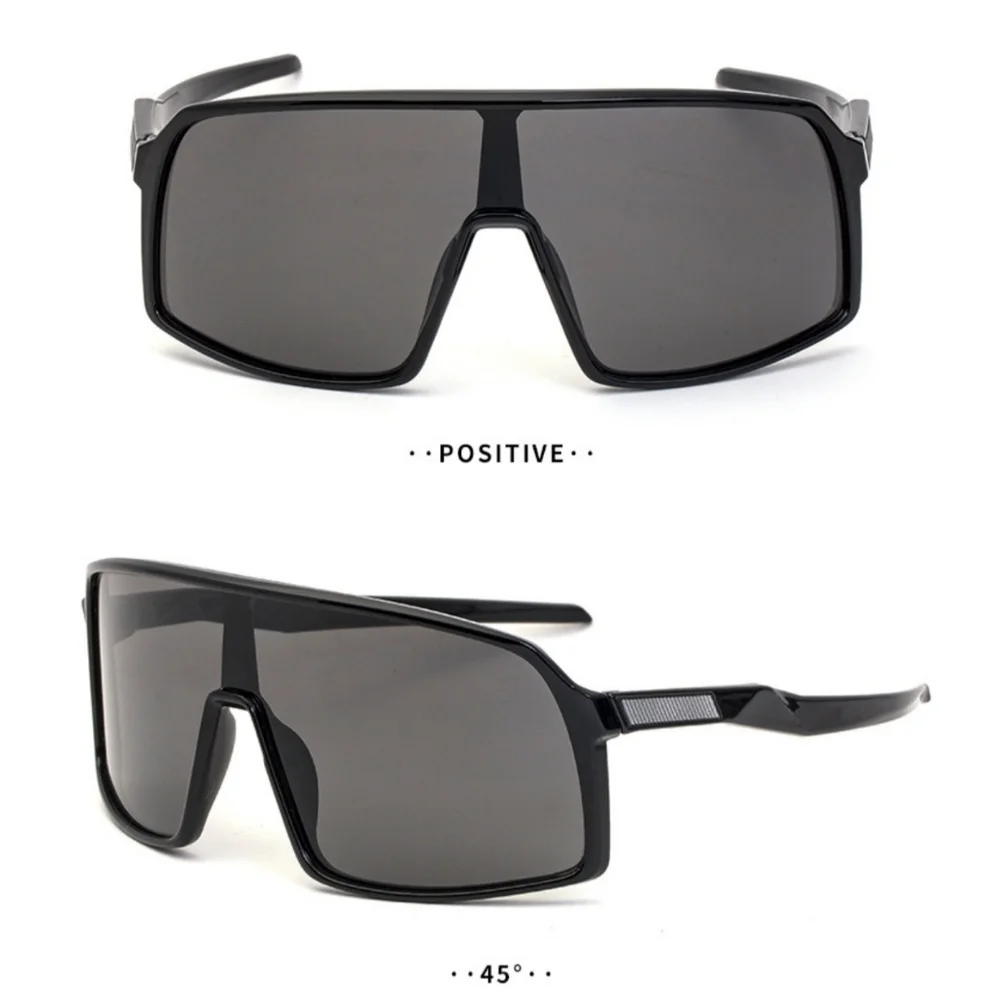 Square Sports Sunglasses Unisex Black